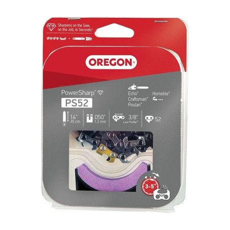 Цепь 14" 3/8 низкопроф. + точильный камень POWERSHARP