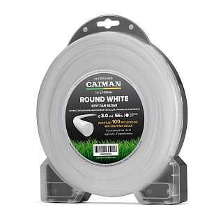 Профессиональная леска CAIMAN Round White by Unisaw круглая 3,0 мм, 56 м