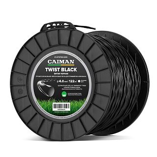 Профессиональная леска CAIMAN Twist Black спираль, круг 4,0 мм, 122 м